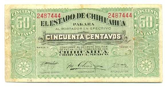 Le banconote di Pancho Villa