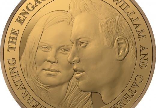 William and Kate engagement coins
