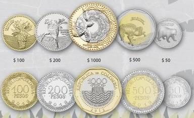 Colombia, nuova serie di monete ordinarie