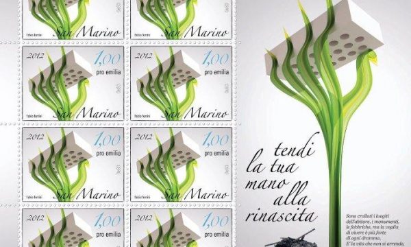San Marino, francobollo per il sisma in Emilia