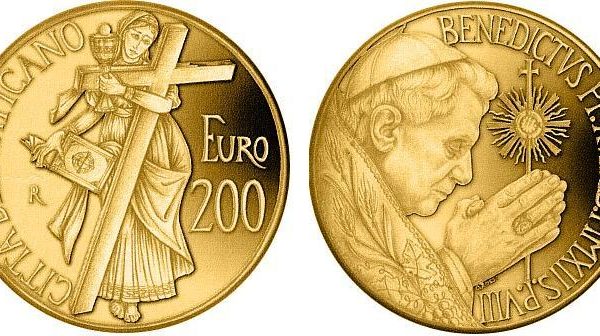 Vaticano, 200 euro in oro 2012 per la Fede
