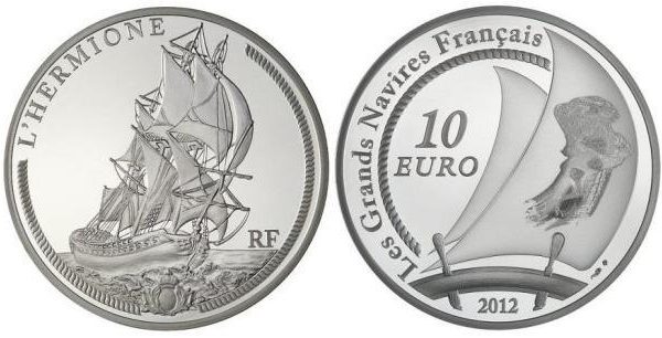 Francia, moneta per la nave Hermione