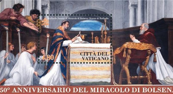 Vaticano, francobollo per il miracolo di Bolsena del 1263