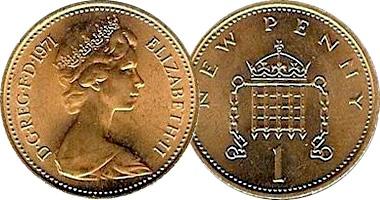 New penny del 1971