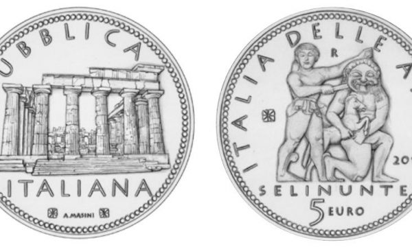 Italia, moneta da 5 euro per Selinunte