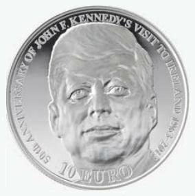 Irlanda, moneta per il presidente Kennedy