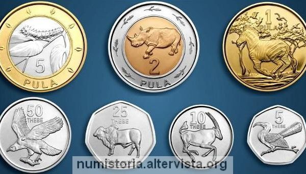 Il Botswana rinnova le monete ordinarie