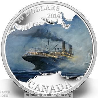 Canada, due monete per la Empress of Ireland