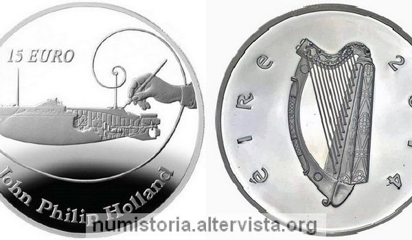 Irlanda, moneta per John Philip Holland