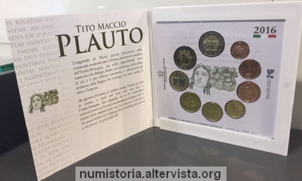 Italia, programma numismatico 2016