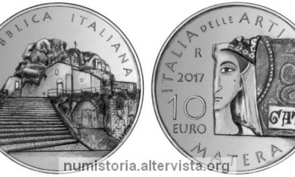 Italia, 10 euro 2017 per Matera