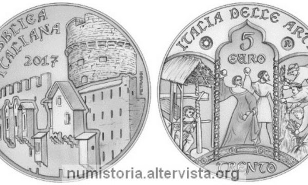 Italia, 5 euro 2017 per il castello del Buonconsiglio