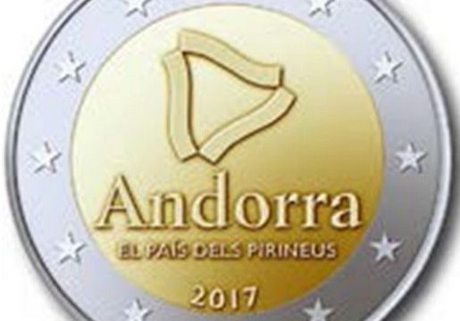 Andorra, 2 euro commemorativo 2017 paese dei Pirenei