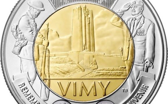 Canada, 2 dollari 2017 per la battaglia di Vimy