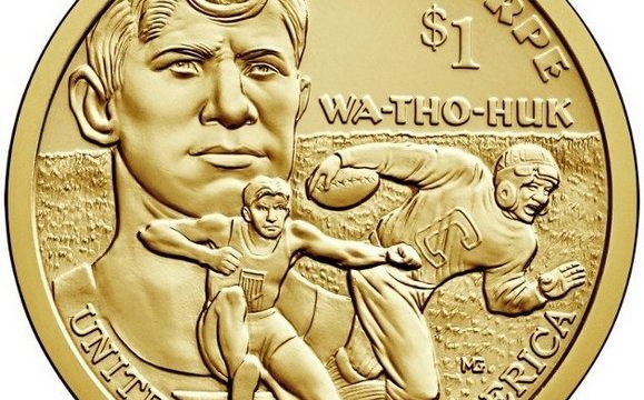 Stati Uniti, native dollar 2018 per Jim Thorpe