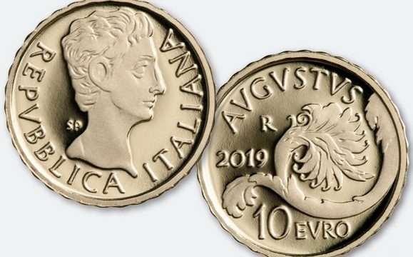 Italia, 10 euro 2019 per Ottaviano Augusto