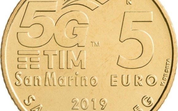 San Marino, 5 euro 2019 per il 5G