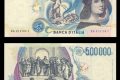 Italia, la banconota da 500.000 lire