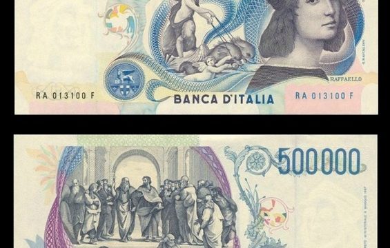 Italia, la banconota da 500.000 lire