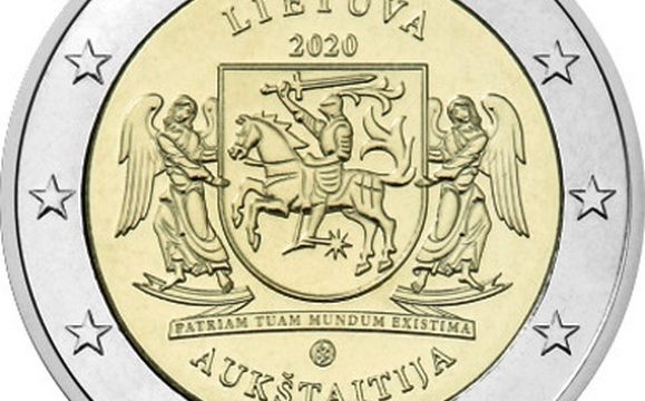 Lituania, 2 euro comemmorativo 2020 per l’Aukstaitija