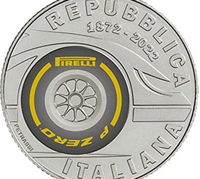 Italia, sei monete per i 150 anni della Pirelli