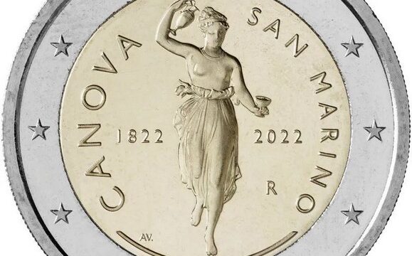 San Marino, 2 euro commemorativo 2022 per Antonio Canova