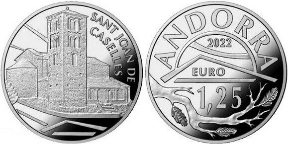Andorra, moneta per la chiesa di Sant Joan de Caselles