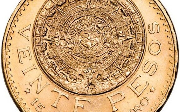 La Pietra del Sole e la moneta d’oro da 20 pesos