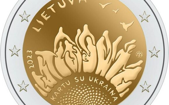 Lituania, 2 euro commemorativo 2023 per l’Ucraina