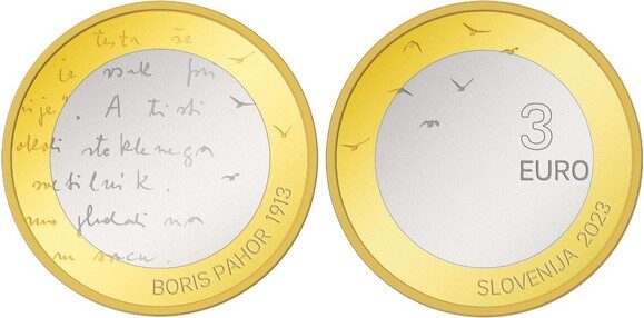 Slovenia, tre monete per Boris Pahor