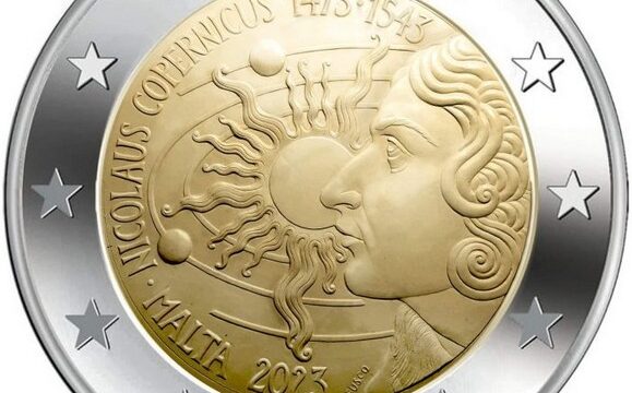 Malta, 2 euro commemorativo 2023 per Niccolò Copernico