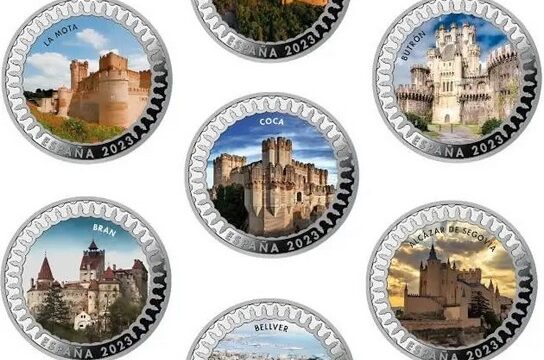 Spagna, quindici monete per i castelli del mondo
