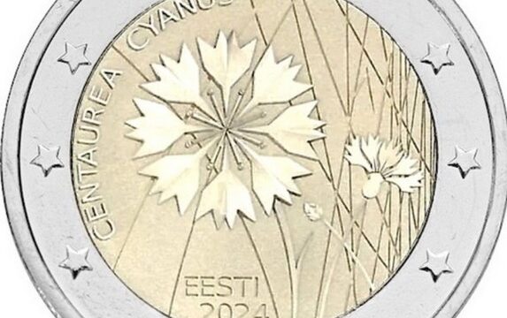 Estonia, 2 euro commemorativo 2024 per il fiordaliso