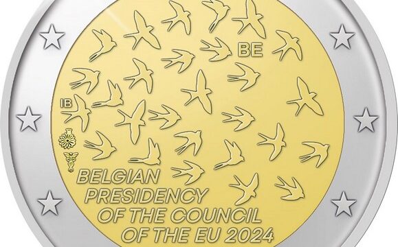 Belgio, 2 euro commemorativo 2024 per la presidenza UE